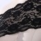 Black Wide Stretch Lace Trim 6.5" Floral Elastic for Lingerie, Bras & DIY Sewin